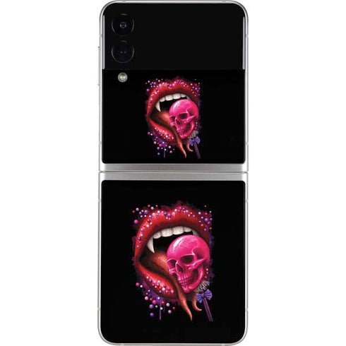 Vampire Skull Lollypop by Sarah Richter Galaxy Z Flip3 5G Skin